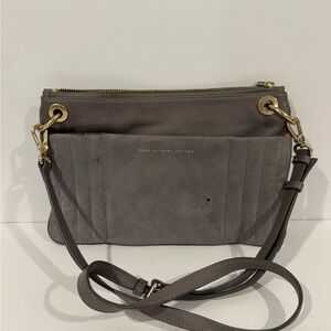 Marc by Marc Jacobs Charcoal Suede Crossbody Bag